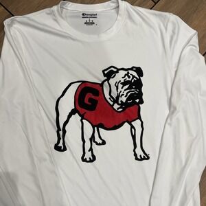 Champions Georgia Bulldogs Long Sleeve T Shirt White Large